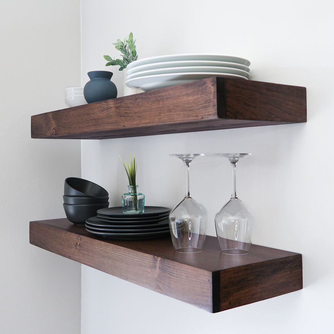 Arzhin Pippi Modern Floating Shelves 3 Inches Thick